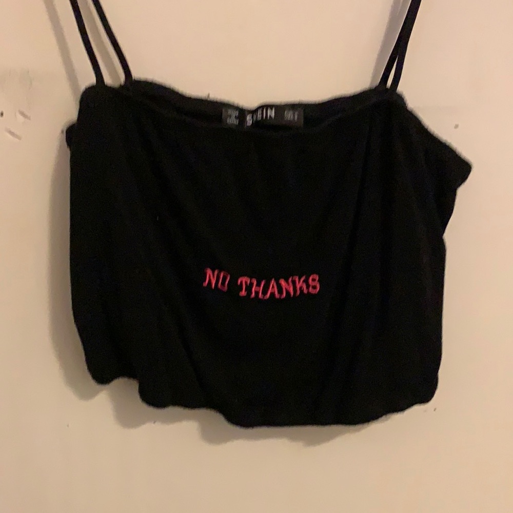 shein no thanks cropped tank top